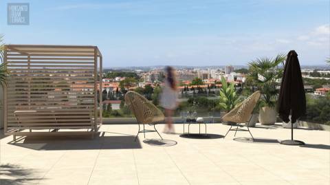 Apt. T1 - Condomínio Fechado c/ terraço 79 m2- Jardim d´Arca d´Água