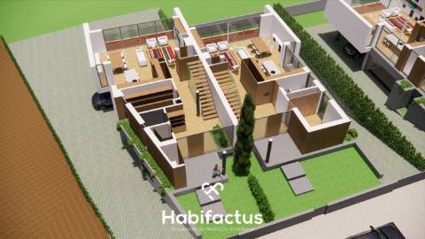 Moradia Geminada T4 com aquitectura contemporânea à Venda – Viseu