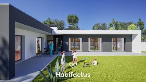 Moradia T3 térrea em construção com terreno e possibilidade de personalização em Viseu