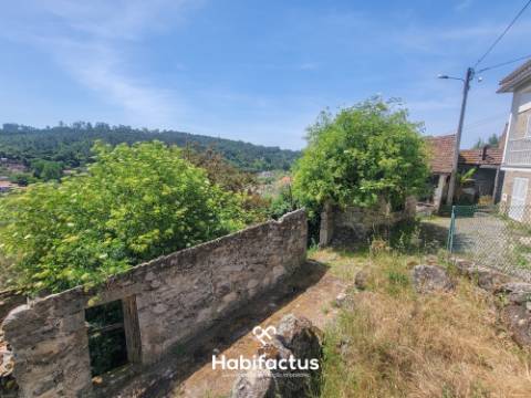 Moradia Isolada T2, para Reconstrução, c/ Varanda e 2 Terrenos á Venda em Beijós - Carregal do Sal