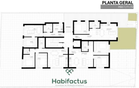Apartamento T1 em construção - no centro de Viseu