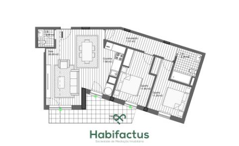 Apartamento T2 em construção - Carregal do Sal