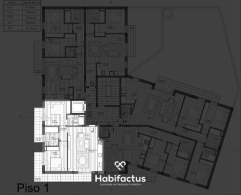 Apartamento T2 em construção - Carregal do Sal
