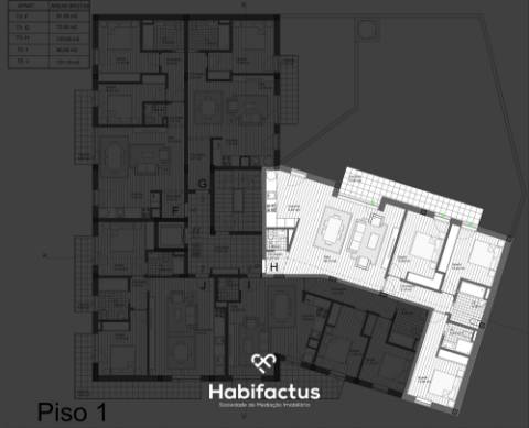 Apartamento T1 em construção - Carregal do Sal