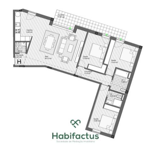 Apartamento T1 em construção - Carregal do Sal