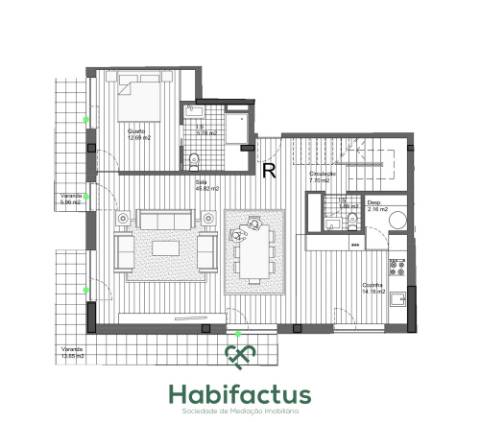 Apartamento T3 em construção - Carregal do Sal