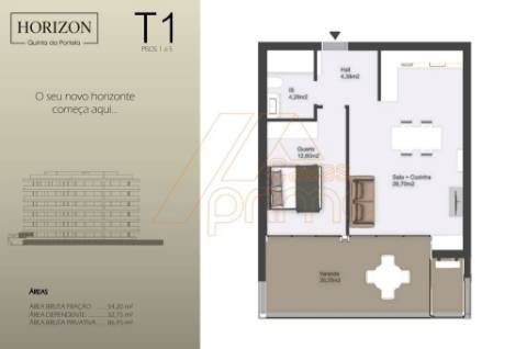 Apartamento T1 - Quinta da Portela - Coimbra/Venda