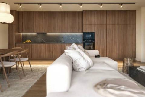 Apartamento T4 com varanda em construção em Matosinhos Sul.