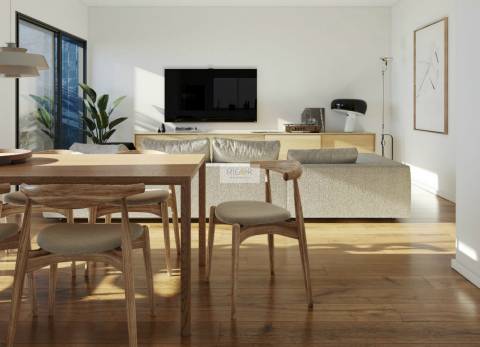 Apartamento T3 com varanda novo à Santa Rita