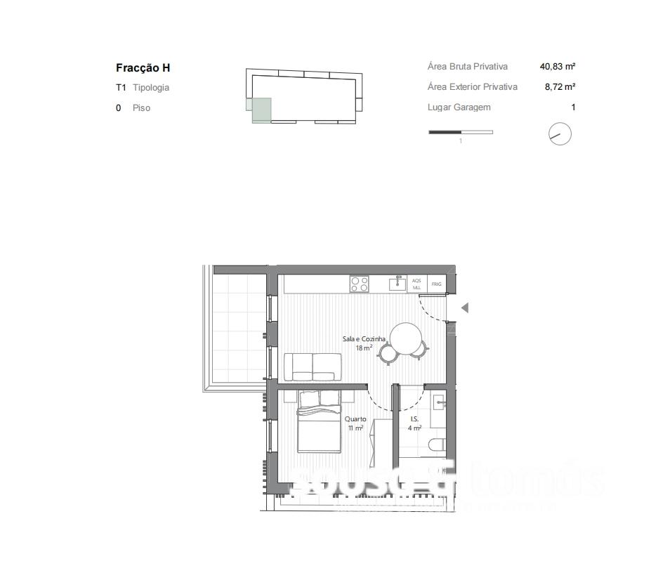 Apartamento T1 Venda em Leiria, Pousos, Barreira e Cortes,Leiria