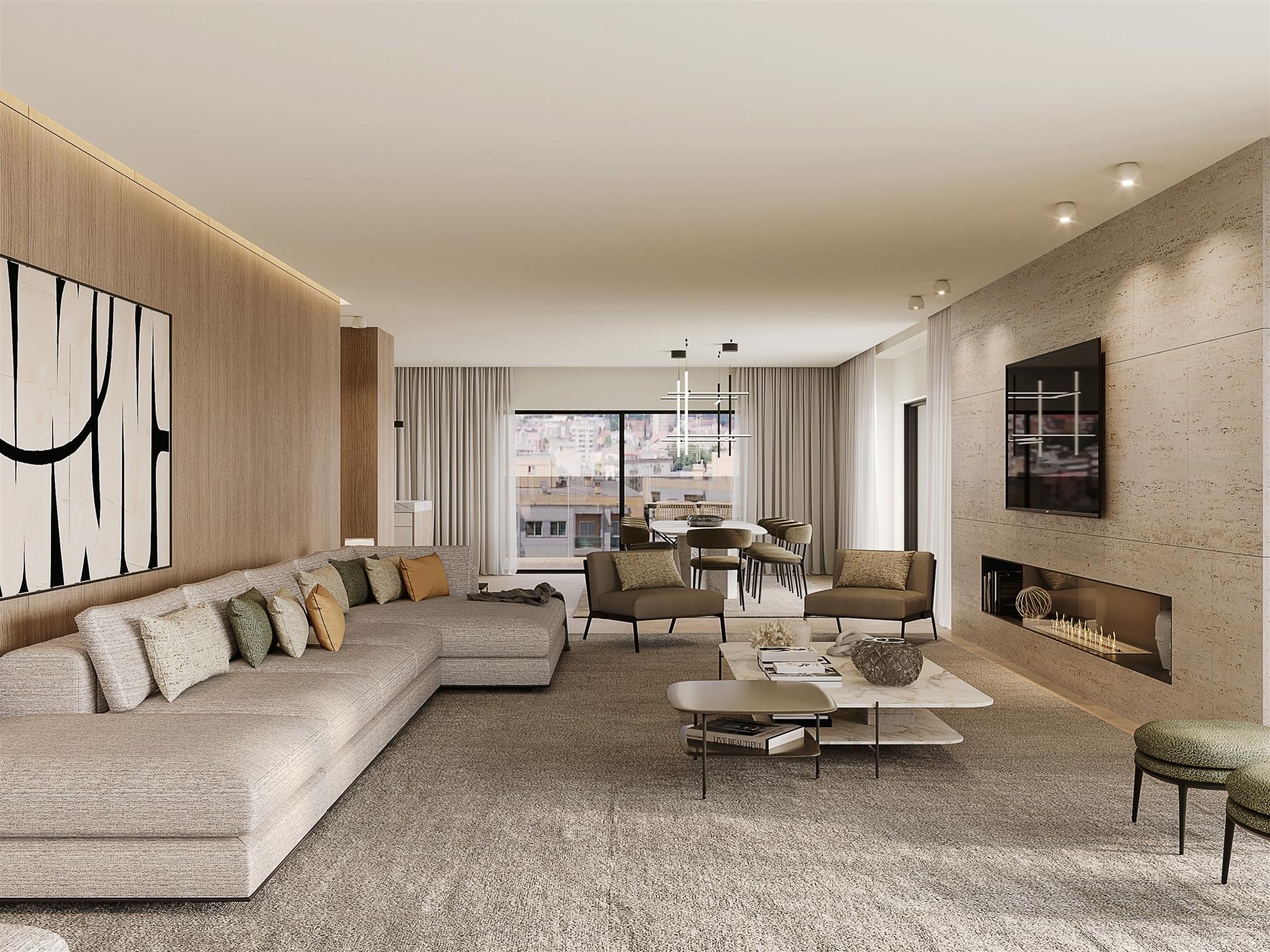 Apartamento T3 Novo, para venda em Fraião, Braga