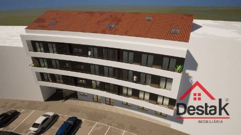 Apartamento T3 novo com duas frentes, em fase de construção.