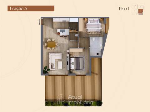 Apartamento T2 Venda em Lustosa e Barrosas (Santo Estêvão),Lousada