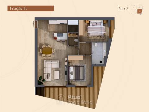 Apartamento T2 Venda em Lustosa e Barrosas (Santo Estêvão),Lousada