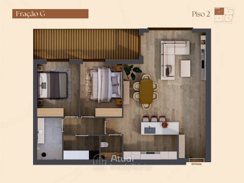 Apartamento T2 Venda em Lustosa e Barrosas (Santo Estêvão),Lousada