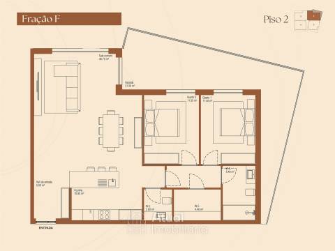 Apartamento T2 Venda em Lustosa e Barrosas (Santo Estêvão),Lousada