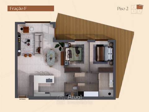 Apartamento T2 Venda em Lustosa e Barrosas (Santo Estêvão),Lousada