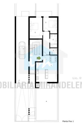 Lote de terreno para construção de um edifício com possibilidade de construção de 5 apartamentos