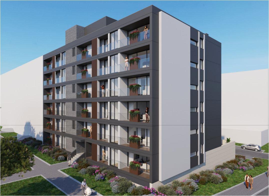 T1+1 Novo no Empreendimento PRIME LIVING, em Águas Santas, na Maia, com Varanda e Lugar de Garagem!