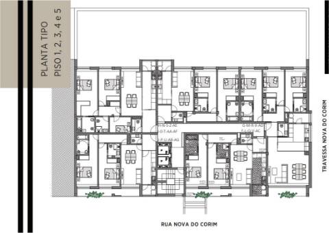 T1+1 Novo no Empreendimento PRIME LIVING, em Águas Santas, na Maia, com Varanda e Lugar de Garagem!