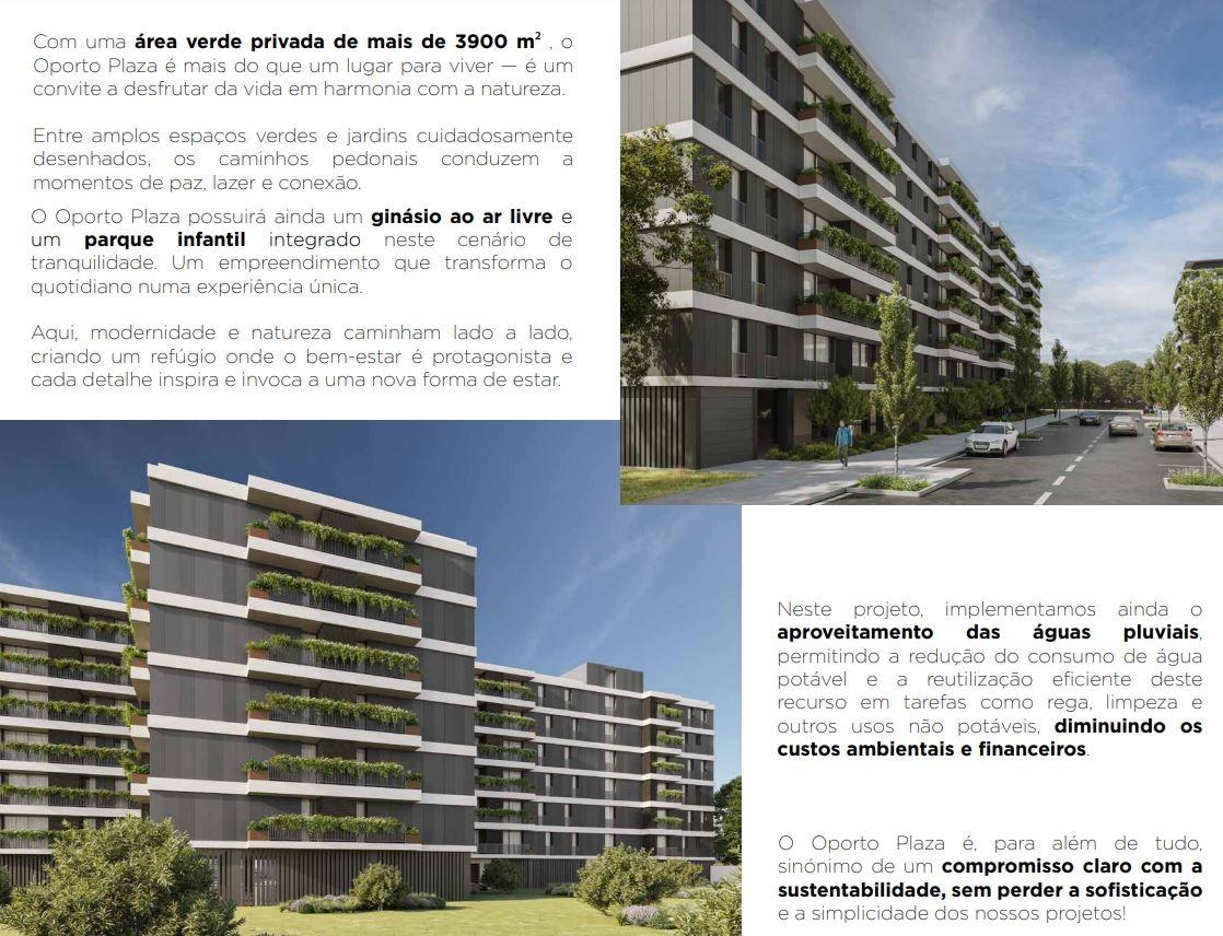 T2 Novo no empreendimento OPORTO PLAZA na zona do Jardim da Arca D´Água no Porto!