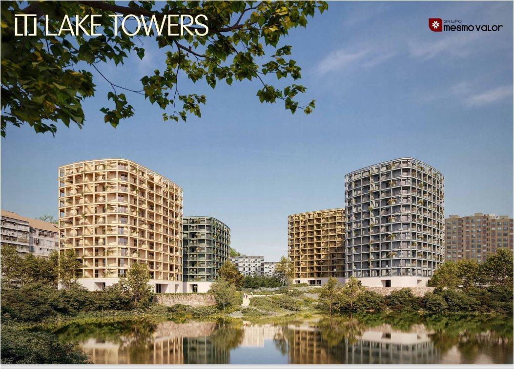 T2+1 Novo, com Terraço, no Empreendimento Lake Towers, na Arca D´Água, no Porto!