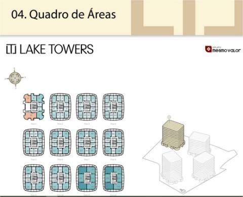 T3 Novo, com Terraço, no Empreendimento Lake Towers, na Arca D´Água, no Porto!