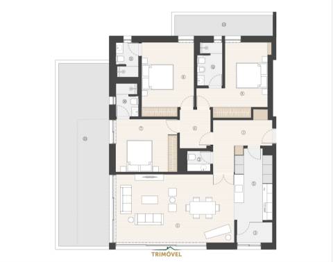 Apartamento T3 Venda em Canidelo,Vila Nova de Gaia