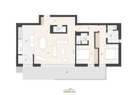 Apartamento T2 Venda em Canidelo,Vila Nova de Gaia