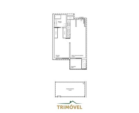Apartamento T1 NOVO em São João da Madeira