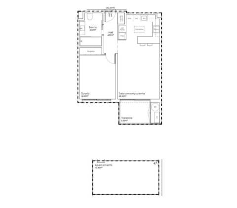 Apartamento T1 novo em São João da Madeira