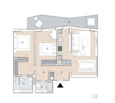 T2 Terraço e Jardim Boss Gardens em Paranhos