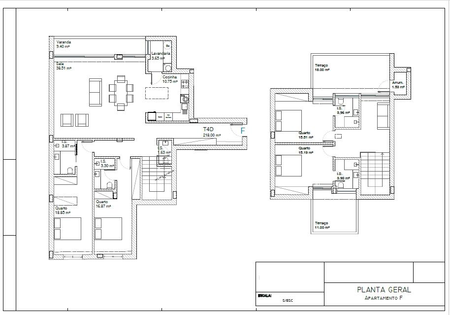 T4 DUPLEX  com terraço NOVO Sra. da Hora