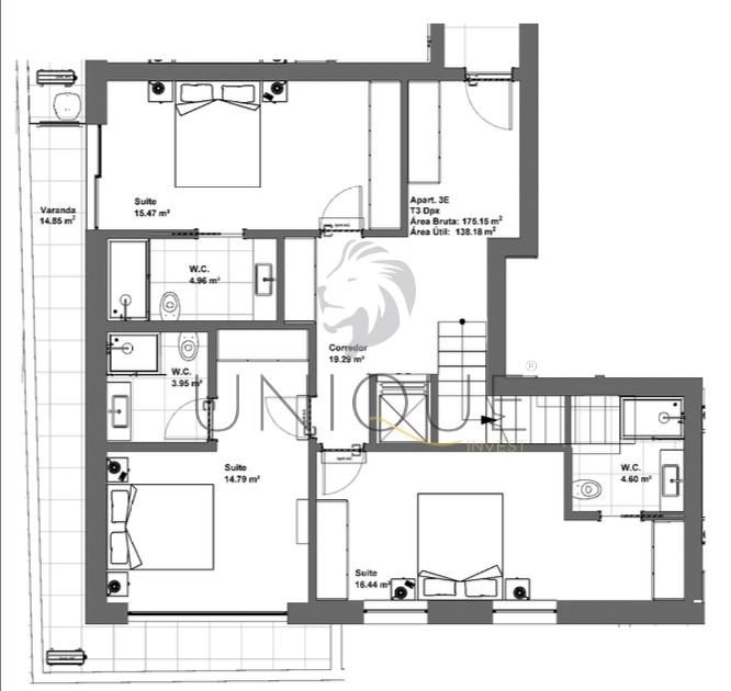 Apartamento T3 Implex em Construção no Centro de Aveiro | A+ e Varanda