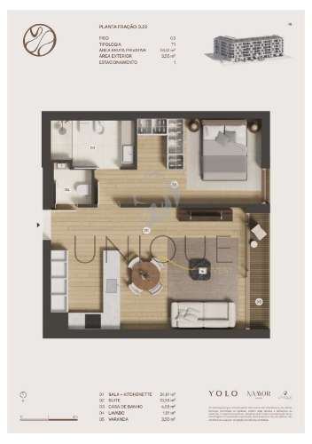 Apartamento T1 Venda em Glória e Vera Cruz,Aveiro