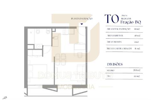 Apartamento T0 com Varanda, em construção, Asprela, Paranhos
