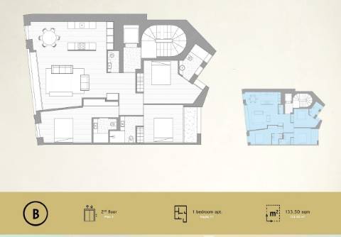 Apartamento T0+3, Novo, Sá da Bandeira, Baixa Porto