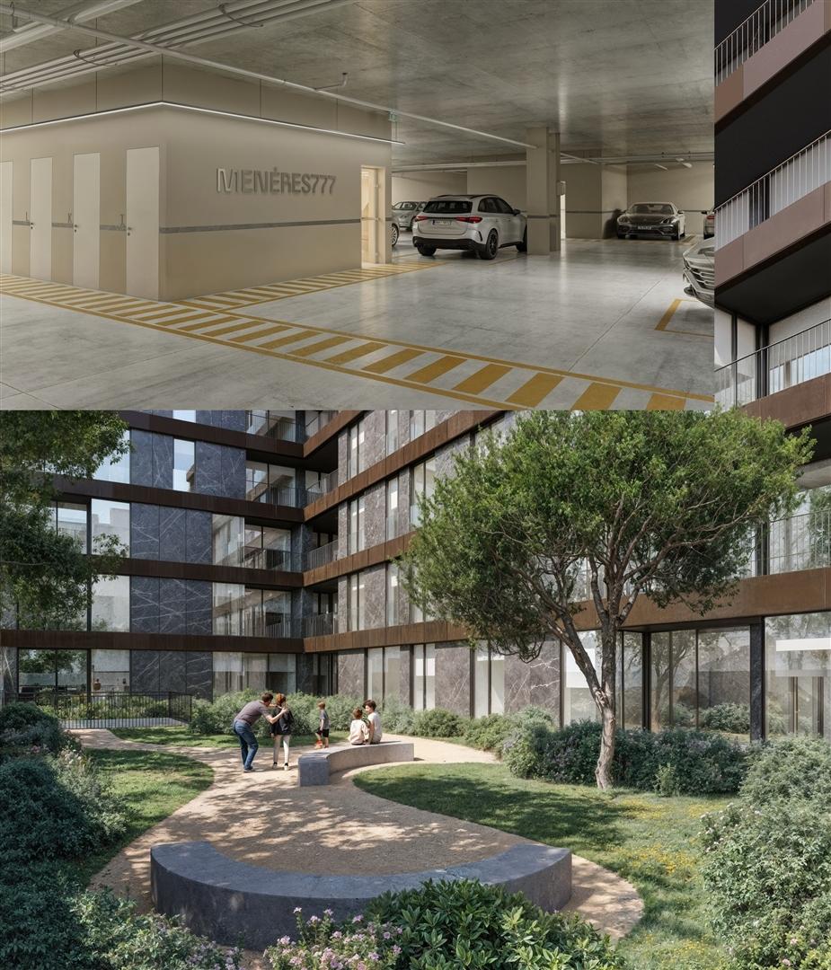 Apartamento T1 em Construção 1 Quarto · Lugar de Estacionamento · Arrumos