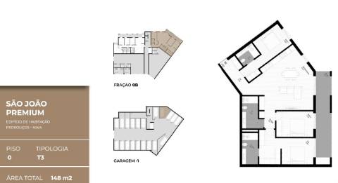 Apartamento T4 em Construção com Varanda/Terraço Próximo do Polo Universitário | Pedrouços
