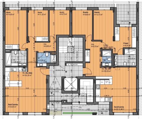 Apartamento T3, localizado no rés-do-chão de edifício com elevador, localizado no Montijo.