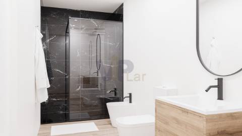T2 Novo c/ Varanda de 20m², 3 Wc´s e Lugar de garagem
