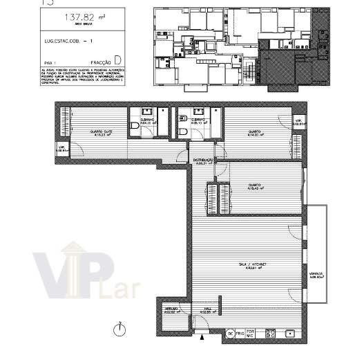 T3 NOVO c/ garagem e varanda - Vila Nova de Gaia