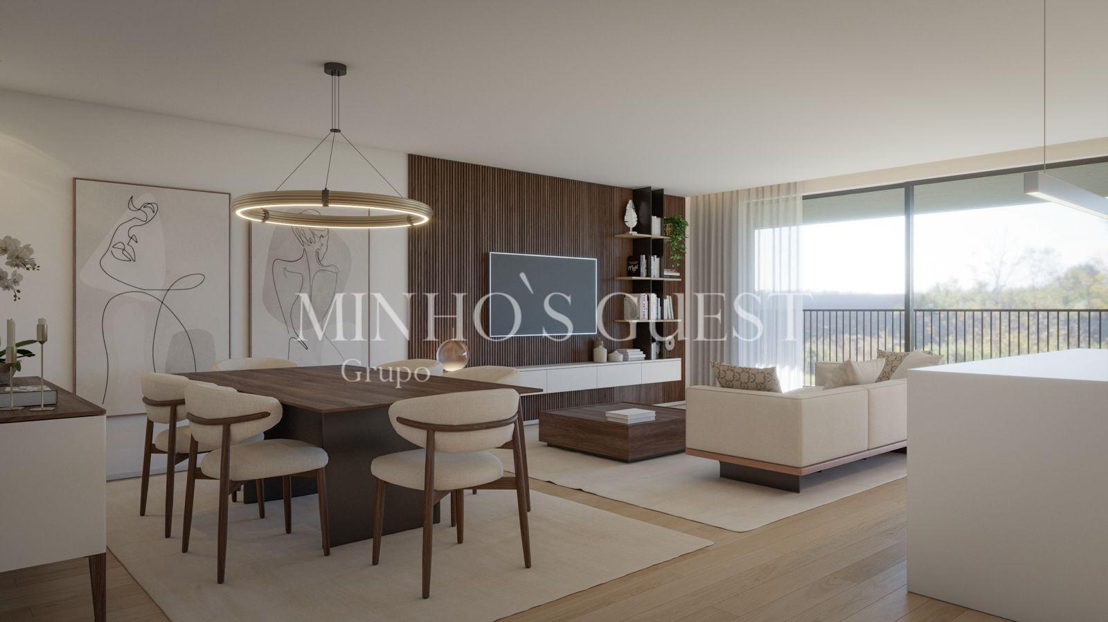 Apartamento T3 c/ AC, Lugar de Garagem e Elevador - Hospital Privado Braga