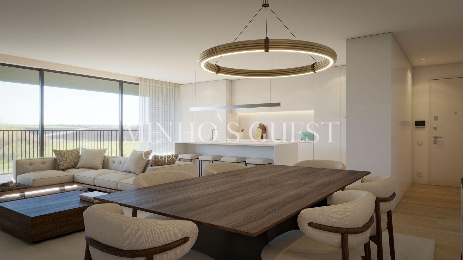 Apartamento T3 c/ AC, Lugar de Garagem e Elevador - Hospital Privado Braga