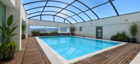Apartamento T3 de Luxo no centro de Braga c/ 2 Suites, Piscina, Ginásio e Vista para o Bom Jesus