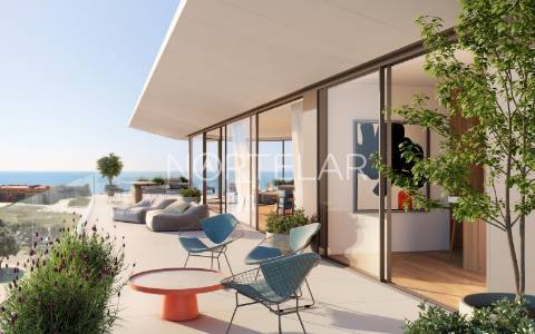 Apartamento T3 com terraço amplo no VC Forte, Vila do  em frente ao mar