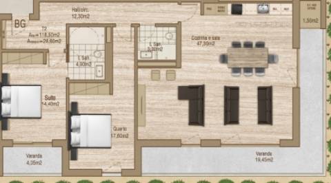 Apartamento T2 | THE LINE - Forca, Aveiro