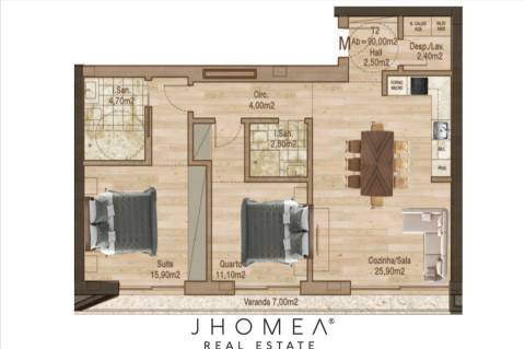 Apartamento T2 | DESIRE – Cais da Fonte Nova