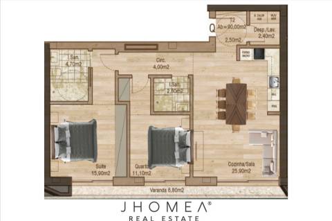 Apartamento T2 | DESIRE – Cais da Fonte Nova