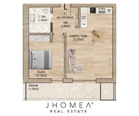 Apartamento T1 | VALLEY PLACE – Forca, Aveiro